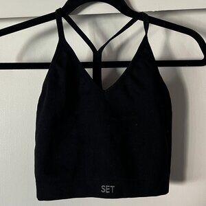 SET Active - SCULPTFLEX® POWER RIBBED V BRA - ONYX
